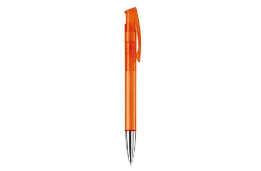 Kugelschreiber Avalon Transparent mit Metallspitze Transparent orange