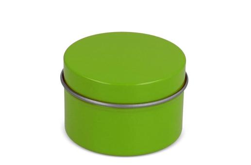 Scented candle round recycled tin 