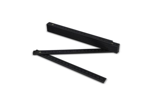 Folding ruler wood 2m premium painted Black