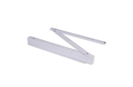 Folding ruler wood 2m premium painted White