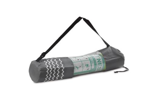 Fitness-yoga mat with carrier Light green