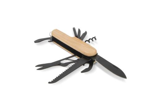 Multi-tool bamboo 9 functions Black