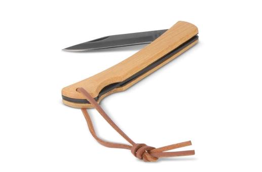 Pocket knife bamboo Black