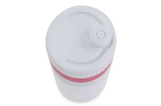 Sports bottle with edge 750ml Pink/white