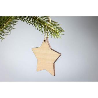 KAZARI Weihnachtsdeko Stern Holz