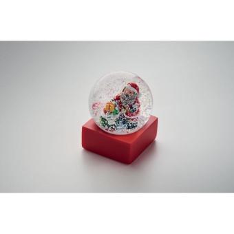 SANTISIMO Snow ball glass ornament Red