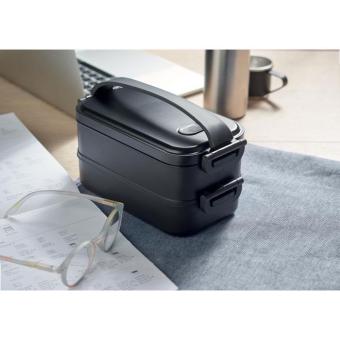 IDOLUNCH Lunchbox recyceltes  PP Schwarz