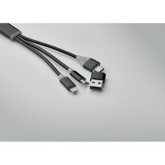 BLUE 4 in 1 charging cable type C Black