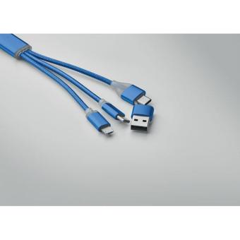 BLUE 4 in 1 charging cable type C Bright royal