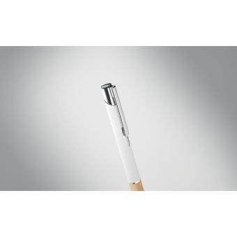 SPARTA Push button aluminium pen White