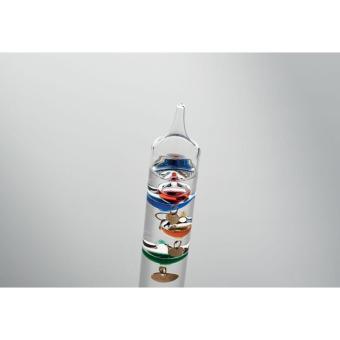 Galileo Thermometer Glas 28cm Transparent