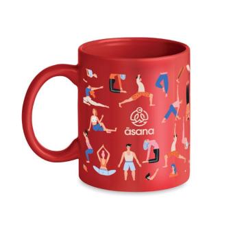 DUBLIN TONE Coloured ceramic mug 300ml Red