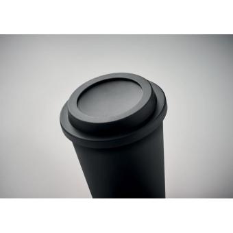 SORA Doppelwandiger Becher PP 300ml Schwarz