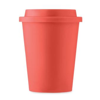 SORA Double wall tumbler PP 300 ml Red