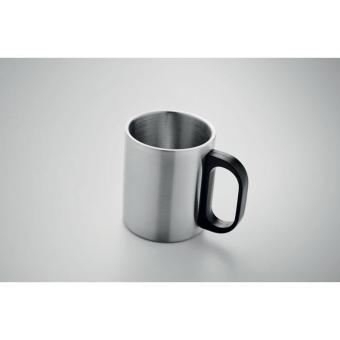 TANISS Double wall mug 300 ml Flat silver