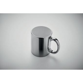 HOLLY Ceramic mug metallic 300 ml Shiny silver