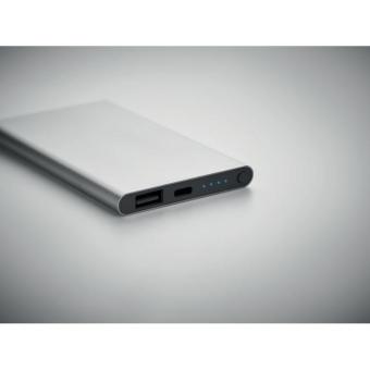 POWERFLAT C Powerbank 4000 mAh Silber matt