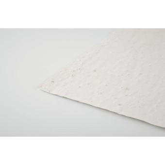 ASIDE A5 wildflower seed paper sheet White