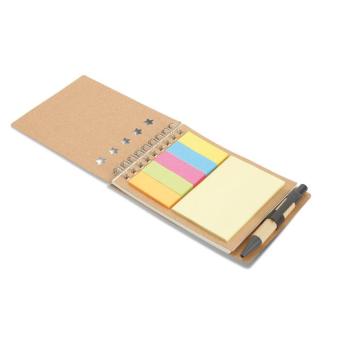 MULTIBOOK Notepad with pen and memo pad Fawn