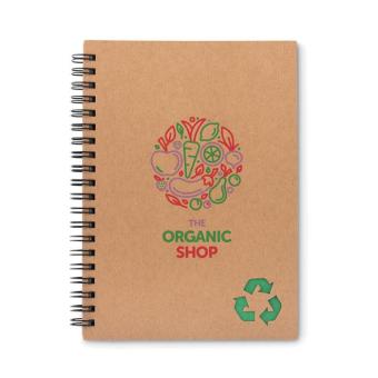 PIEDRA Mineral paper notebook 70 line Green