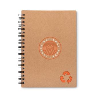 PIEDRA Mineral paper notebook 70 line Orange