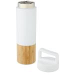 Torne 540 ml copper vacuum insulated stainless steel bottle with bamboo outer wall White