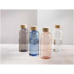 Ziggs 650 ml recycled plastic water bottle Transparent blue