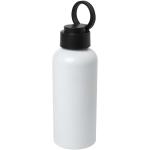 Trinity 600 ml RCS certified recycled aluminium water bottle with RPET lid White