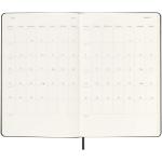 Moleskine Hardcover 12 Monate Wochenkalender L vertikal Schwarz