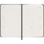 Moleskine horizontal hard cover 12 month PK weekly planner Black