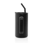 XD Collection Cube Becher aus RCS recyceltem Stahl 800ml Schwarz