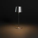 XD Collection Zenic RCS recycled plastic USB re-chargable table lamp Silver