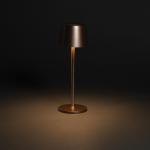 XD Collection Zenic RCS recycled plastic USB re-chargable table lamp Bronze