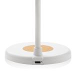 XD Collection Zenara RCS recycled plastic and cork 15W wireless desk lamp White