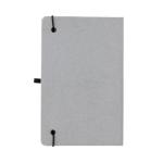 XD Collection Recycled leather hardcover notebook A5 Light grey