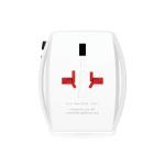 SKROSS World Travel Adapter MUV 65W PD with USB C Cable White