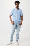 Iqoniq Yosemite recycled cotton pique polo, skyblue Skyblue | L