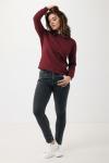 Iqoniq Etosha lightweight recycled cotton crew neck, Burgundy red Burgundy red | XXS