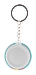 KeyBadge RPET Mini pin button keyring White