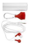 Kelty earphones Transparent red