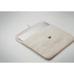 COTIN Laptoptasche Baumwolle Beige