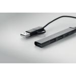 CURRENT USB 4 port hub 19 cm Black