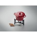 BIG KASE Keramik-Fondue-Set 300 ml Rot