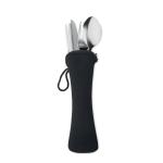 5 SERVICE Cutlery set stainless steel Black