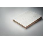 GROW ME Grass/seed paper memo pad White