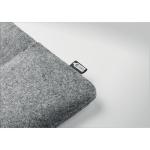 TOPLO RPET felt zipped laptop bag Convoy grey