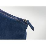 STYLE POUCH Recycled denim cosmetic pouch Aztec blue