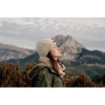 KATMAI Cable knit beanie in RPET Fawn