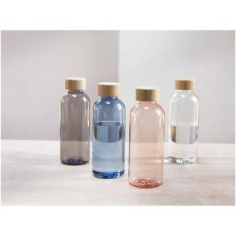 Ziggs 650 ml recycled plastic water bottle Transparent blue