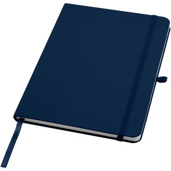 Teak A5 recycled hard cover notebook with lined pages 